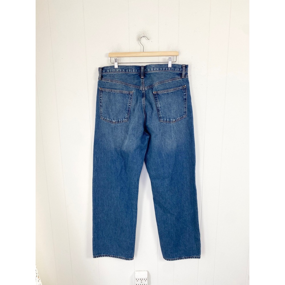 NWT Gap 90s Loose Fit Jeans Mens 36x32 Dark Wash 100% Cotton Button Fly - Picture 2 of 11